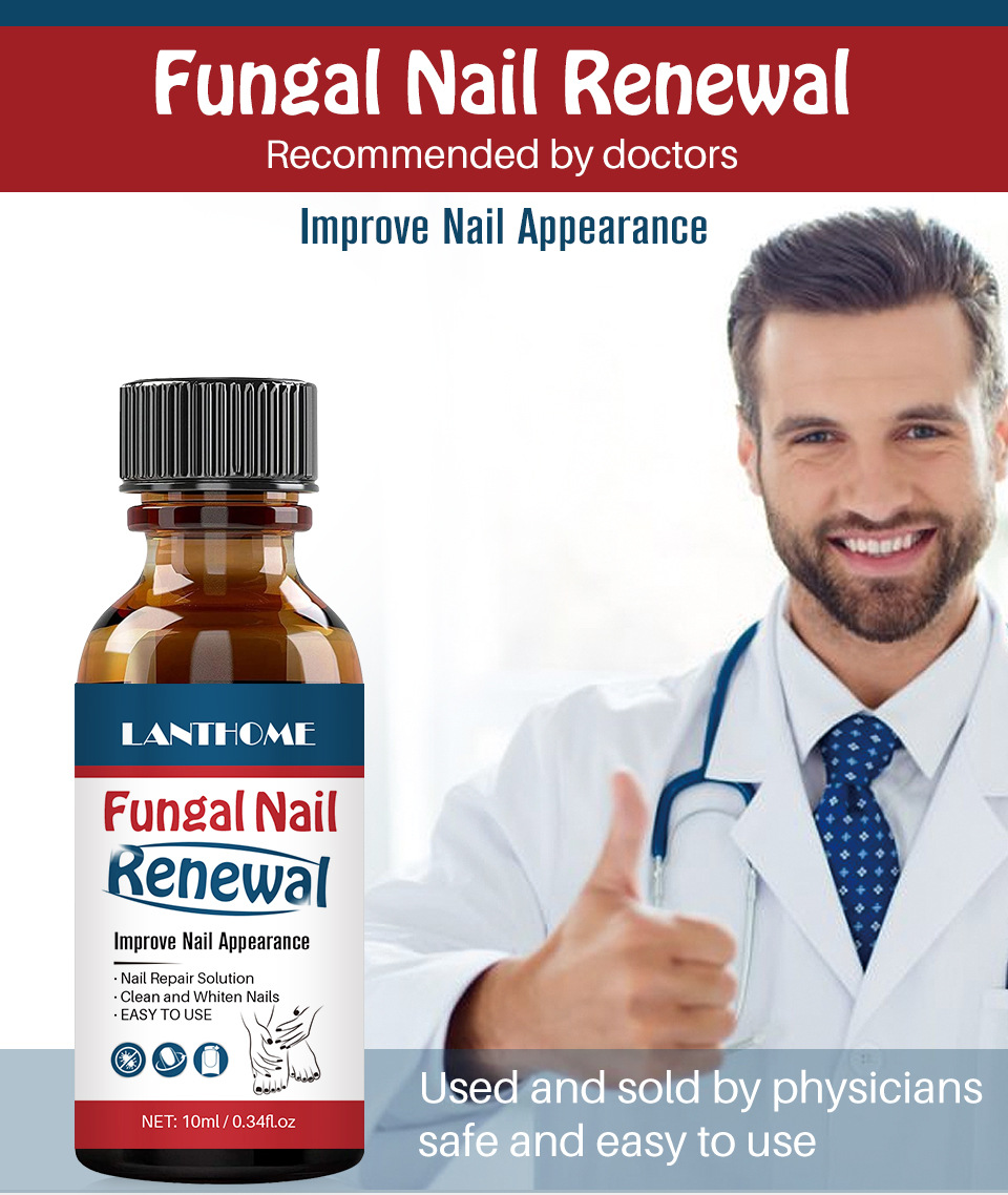 LANTHOME Natural Nail Repair Liquid Gentle Care Anti Fungal Nail