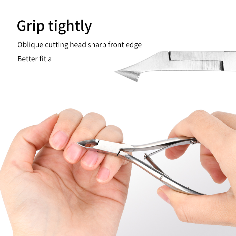 Professional Stainless Steel Nail Clipper Pedicure Pliers Toenail Cuticle Nippers for Salon Care Tools