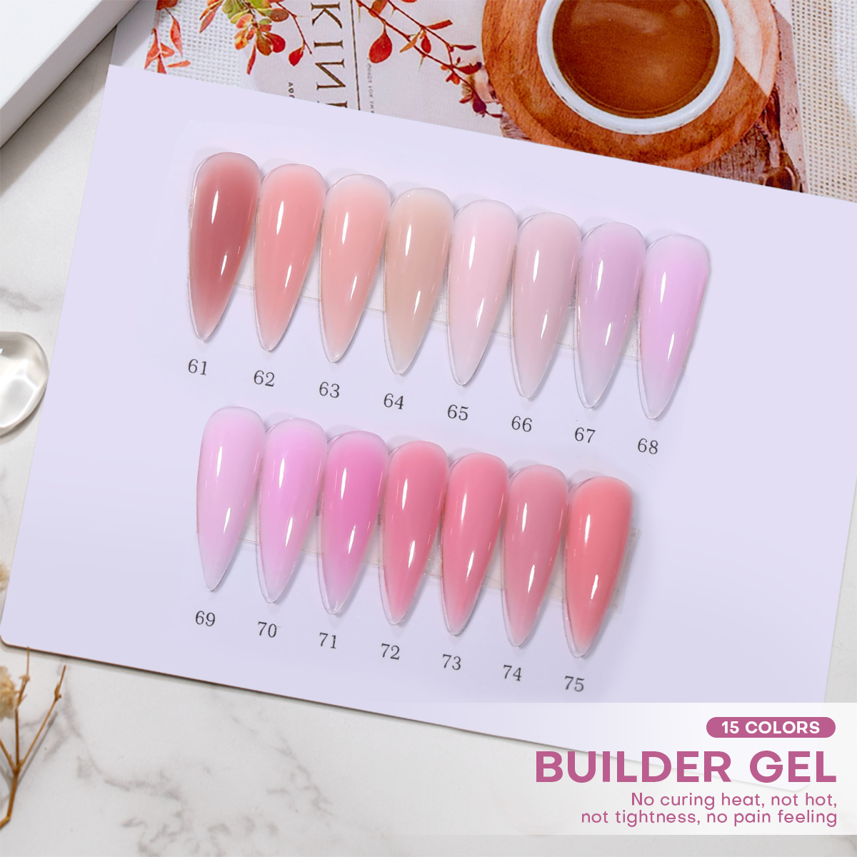 50g 300 Colors Own Brand UV Gel Polish Collection Extension Nail Gel Hema Free Nail Builder DIY