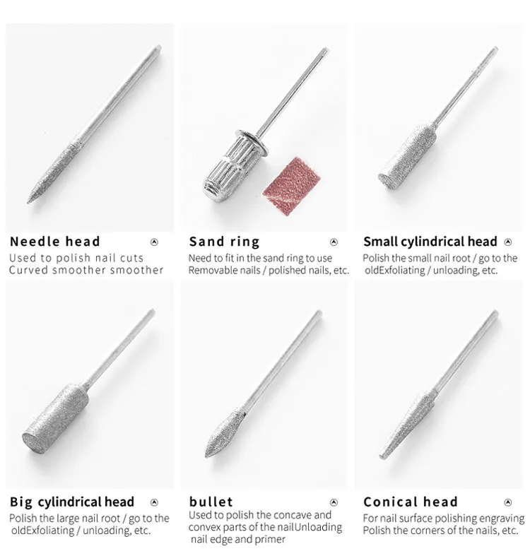 Nail Supplier Electric Nail Drill Machine Pedicure Drill Set Nail File Drilling Equipment Machine