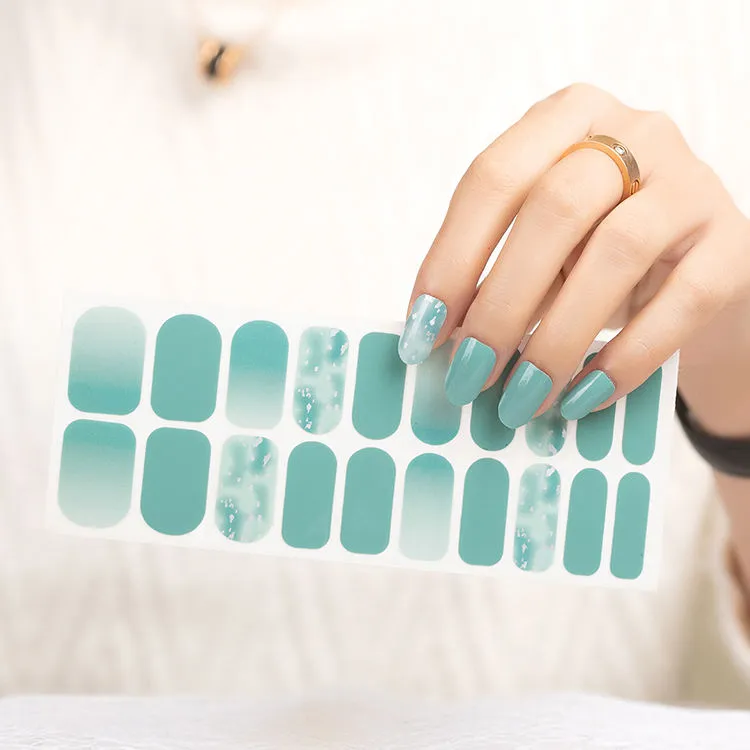 New UV Full Cover Patch Gel Halal Nail Polish Nail Stickers