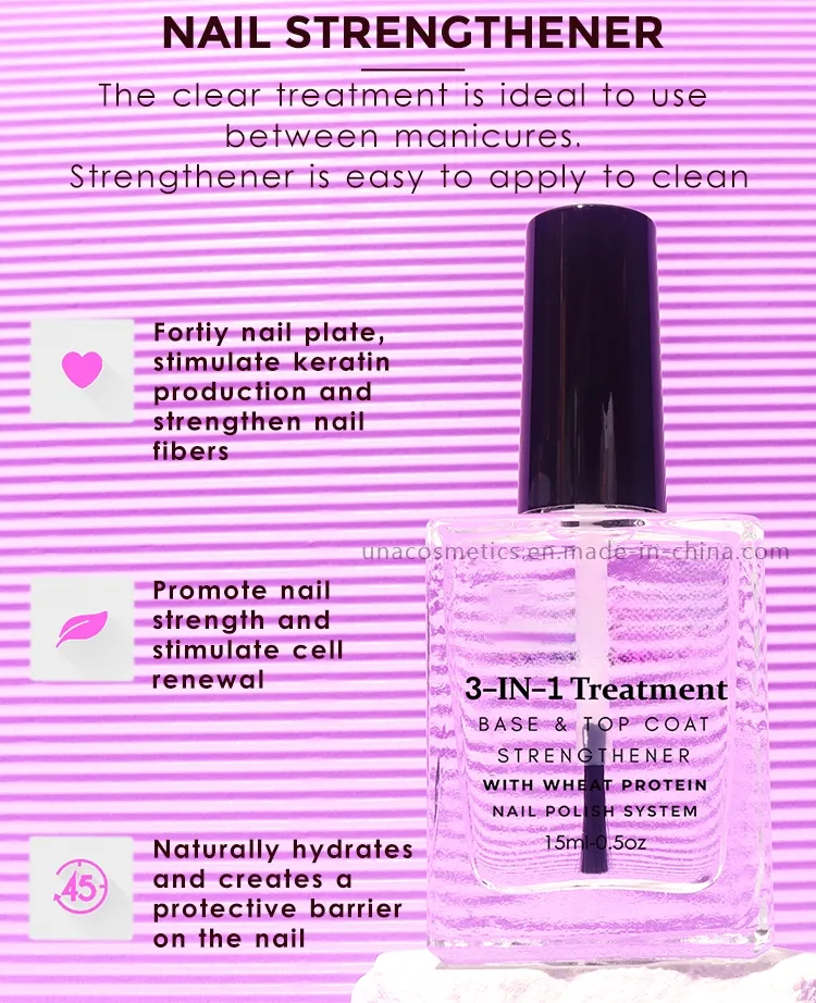 3 in 1 Nail Hardener Strengthener Treatment for Weak and Damaged Nails Nail Strengthen Growth