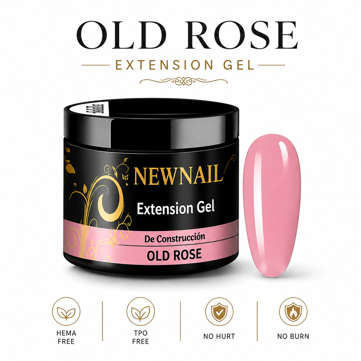 OEM Private Label Nail Salon Products Hard Gel Builder Long Nail Accessories Natural pink Nude 30g Builder Extension Gel