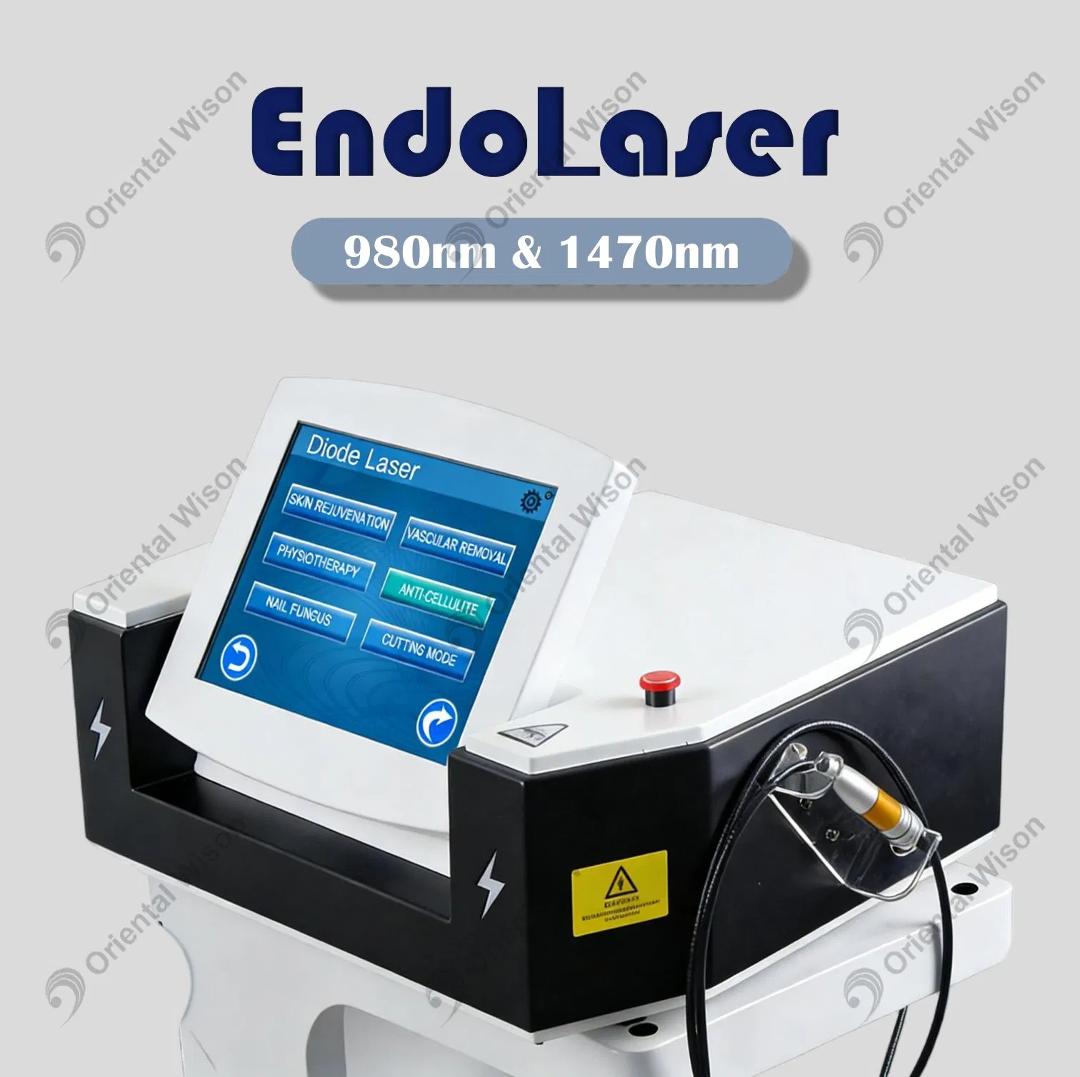 980nm 1470nm Diode Laser Lipolysis Liposuction Cannula Fat Cell Disruption Body Slimming Beauty Equipment Nail Fungus Treatment Vascular Veins Removal