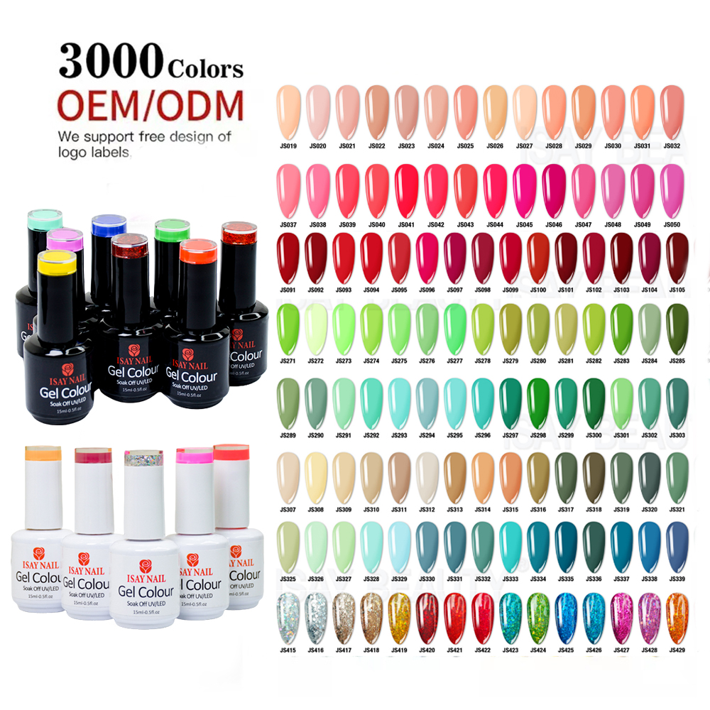 Nail Gel Polish Set Wholesale Nail Products Factory Oem 15ml Uv Gel Polish Private Label Color for Nail Art