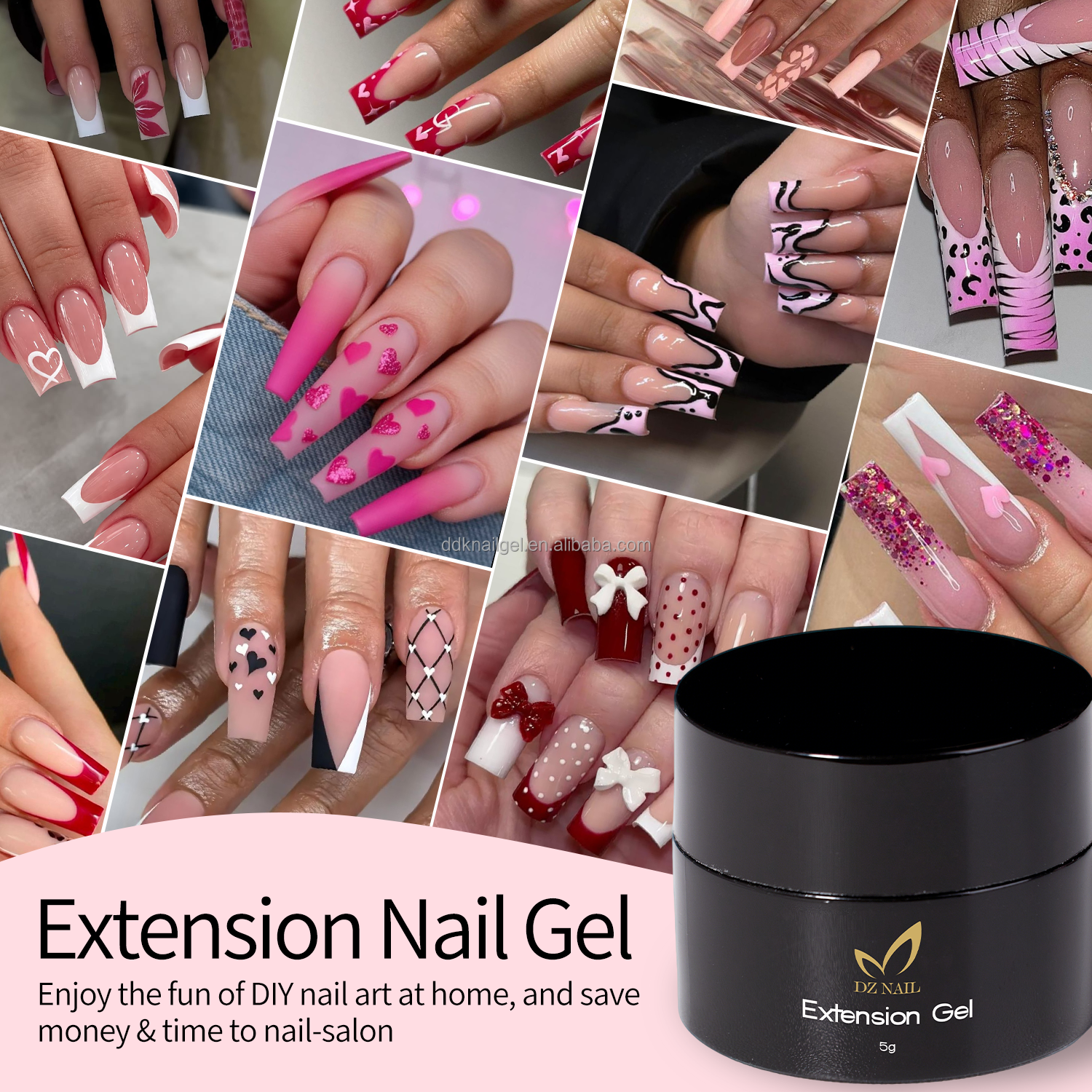 Professional Nail Eco-Friendly HEMA &amp; TPO Free High Transparent Nail Extension Gel OEM ODM Suitable for Global Resale