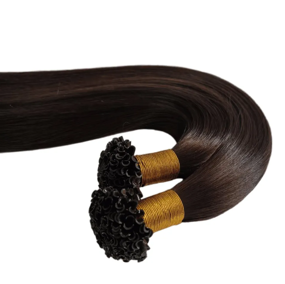 Luxury U-Tip Hair Extensions Human Hair Wig Russian Hairstyle
