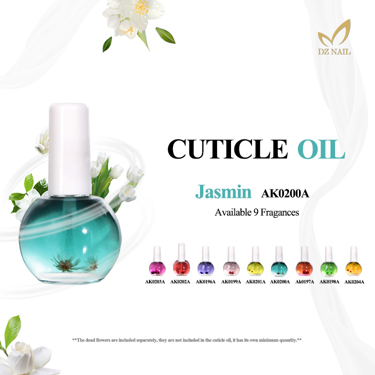 DZ Custom Private Label Logo Dry Flower Nutrition Cuticle Oil 5ml Bulk Nail Care Free Sample Cuticle Oil Custom logo