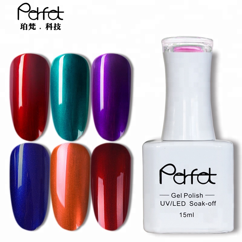 Professional Nails Polish Salon Professional Products Nail Polish Gel UV Shinny Soak off Organic Metallic Mirror Gel Polish