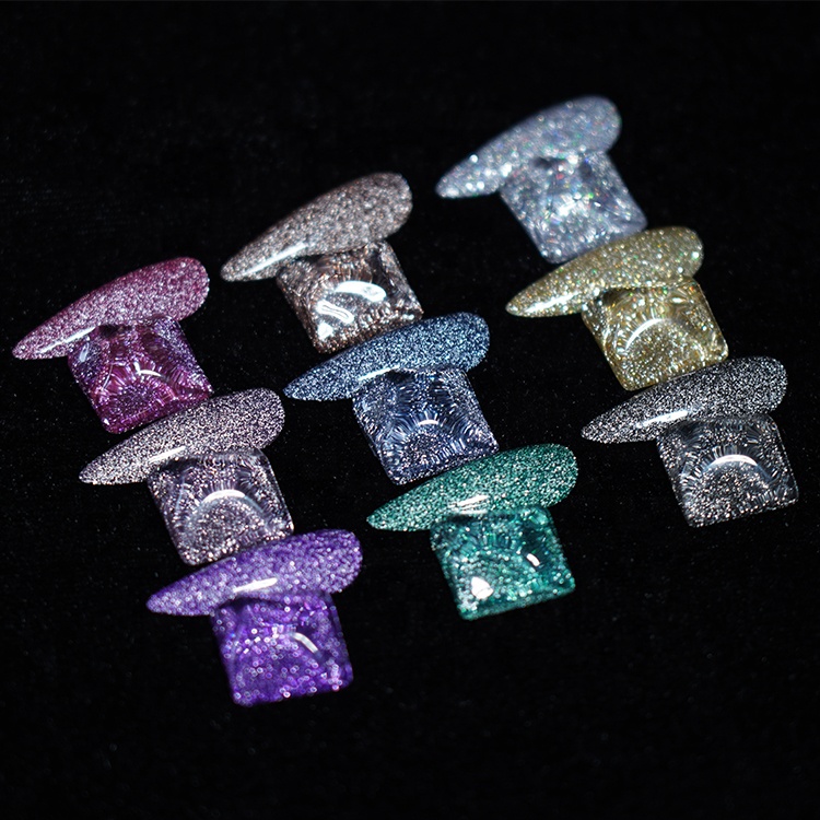 R S Nail 36 Colors Nail Polish Gel Manufacturer Hema Free Glitter Reflective Gel Polish Glow in the Dark Flashing Disco Gel