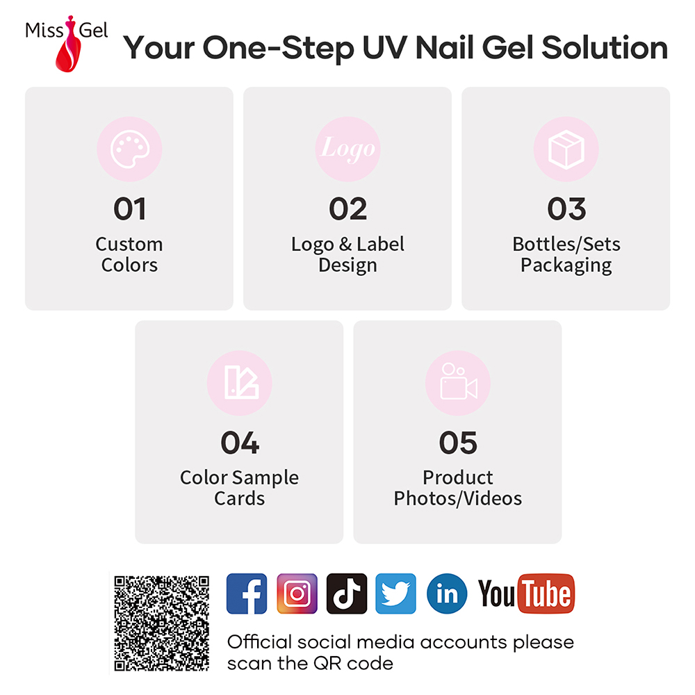 Missgel Hema Tpo Free Low Odor Buildering Gel Private Label 1KG 15g 30g No-Heat Spike Custom Hard Gel Nail Extension Gel Polish