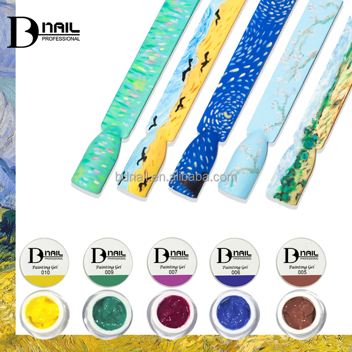 Salon All-Round Painting Gel 36 Colors Smooth &amp; Controllable High Saturation&amp; Coverage Easy Blending/Layering for Nail Art DIY