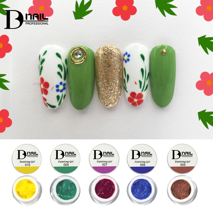 Salon All-Round Painting Gel 36 Colors Smooth &amp; Controllable High Saturation&amp; Coverage Easy Blending/Layering for Nail Art DIY