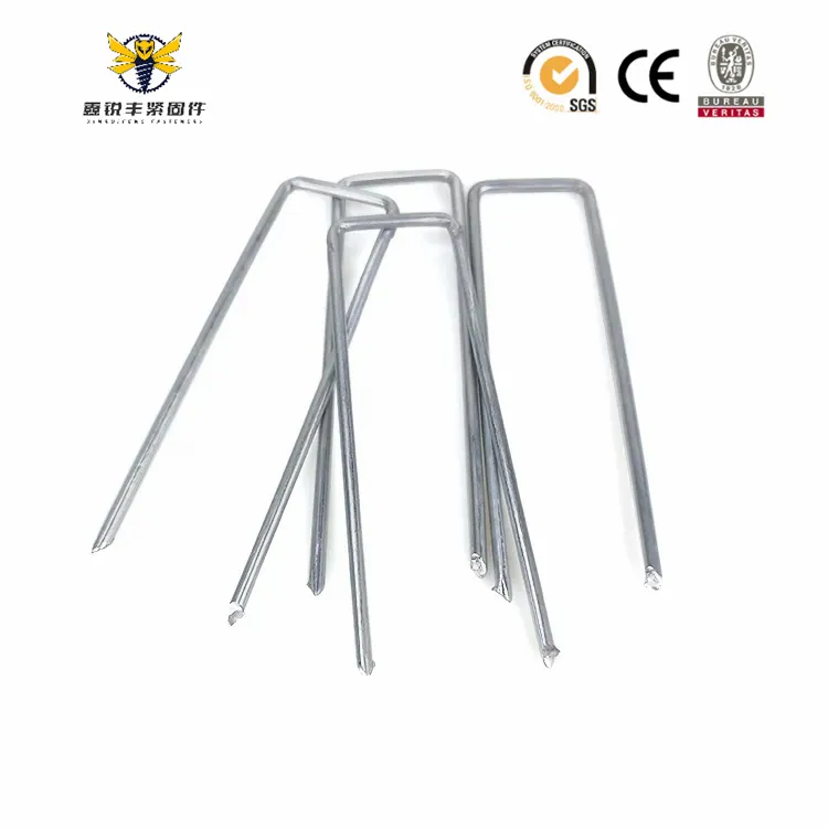 Factory Price Galvanized U-Shaped SOD Staples Lawn Nail for Artificial Grass Detail 3