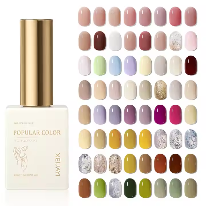 XEIJAYI Professional Vegan Nail Gel Supplies Odorless Wholesale 120Colors Private Label Natural Resin UVGel Nail Polish ForSalon