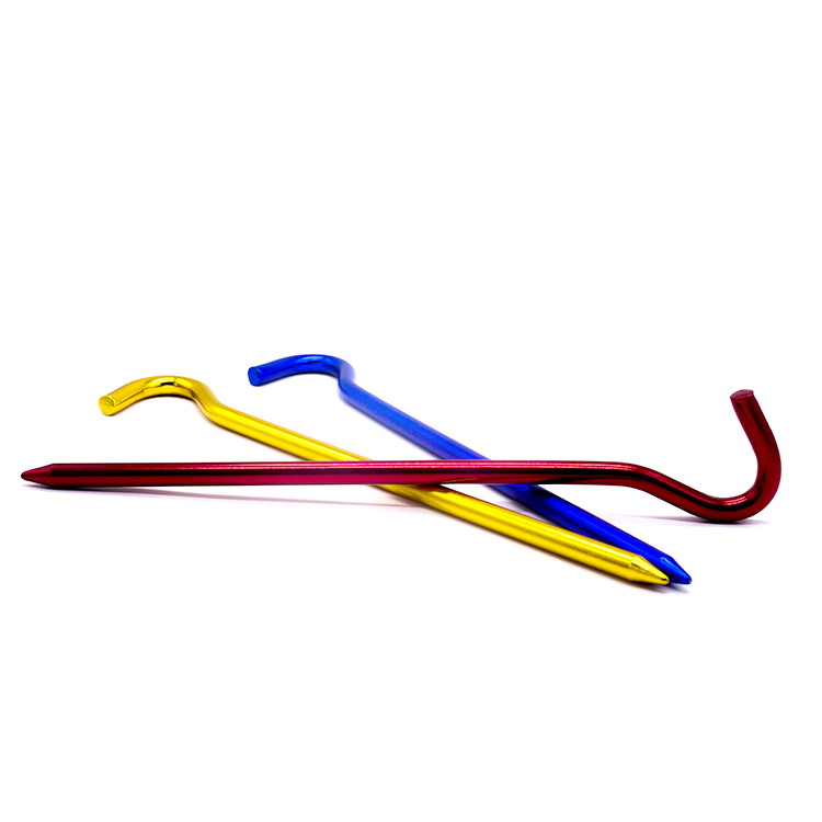 Custom Outdoor Universal Aluminum Alloy Mini Portable Tent Pegs Stainless Steel Tent Nails for Tent Accessories