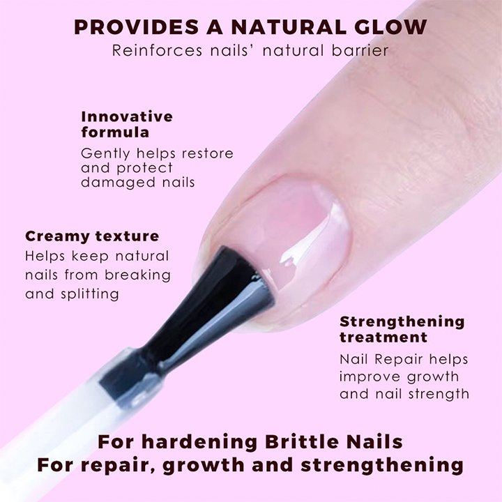3 in 1 Nail Hardener Strengthener Treatment for Weak and Damaged Nails Nail Strengthen Growth