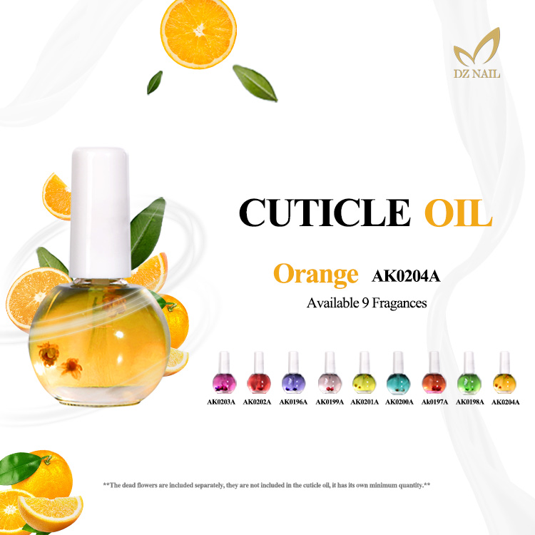 OEM Environmental Harmless Nail Gel Polish Care Dry Flower Blossom Organic Fruit Natural Extract Private Label logo Cuticle Oil