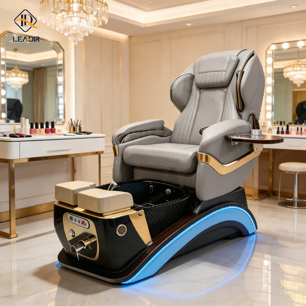 Manufacturer Modern Luxury Professional Foot Spa Massage Beauty Salon Electric Nail Manicure Foot Spa Station Pedicure Chair