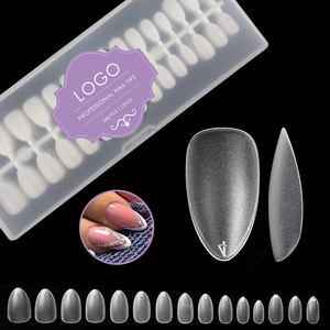 XS 240 Pcs Acrylics Nails Extension Tips 15 Sizes Finished Full Matte Soft Gel X Tips