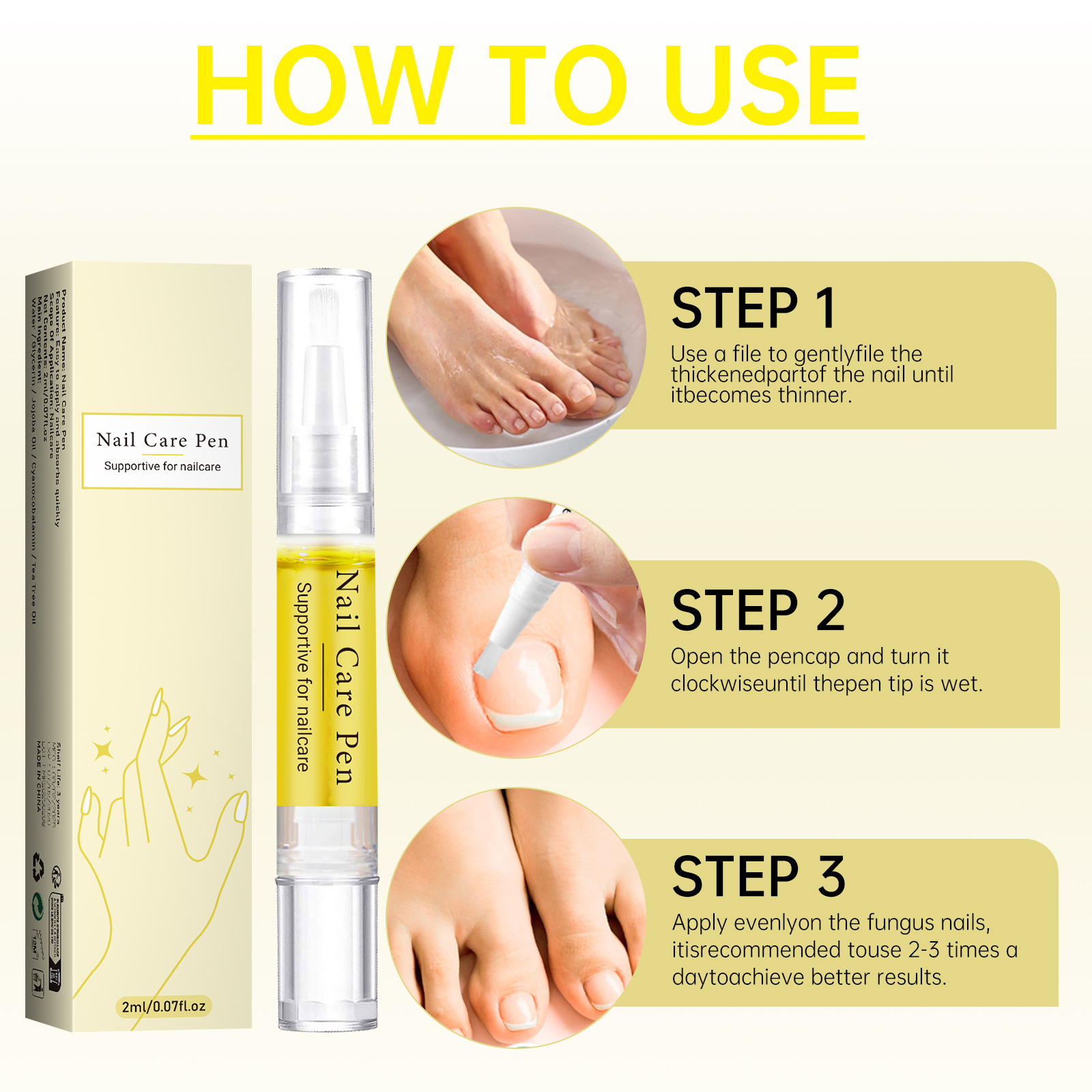 Custom Wholesale Serum for Hydration &amp; Cuticle Strengthening, Nail Health Care with Natural Vegan Nail Growth Oil