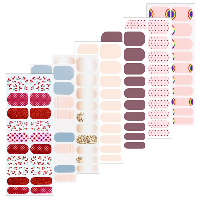 New UV Full Cover Patch Gel Halal Nail Polish Nail Stickers