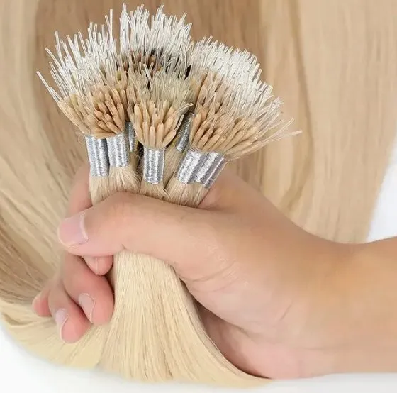 Customizable Non-Tangled Plastic Nano Hair Tip Human Hair Products