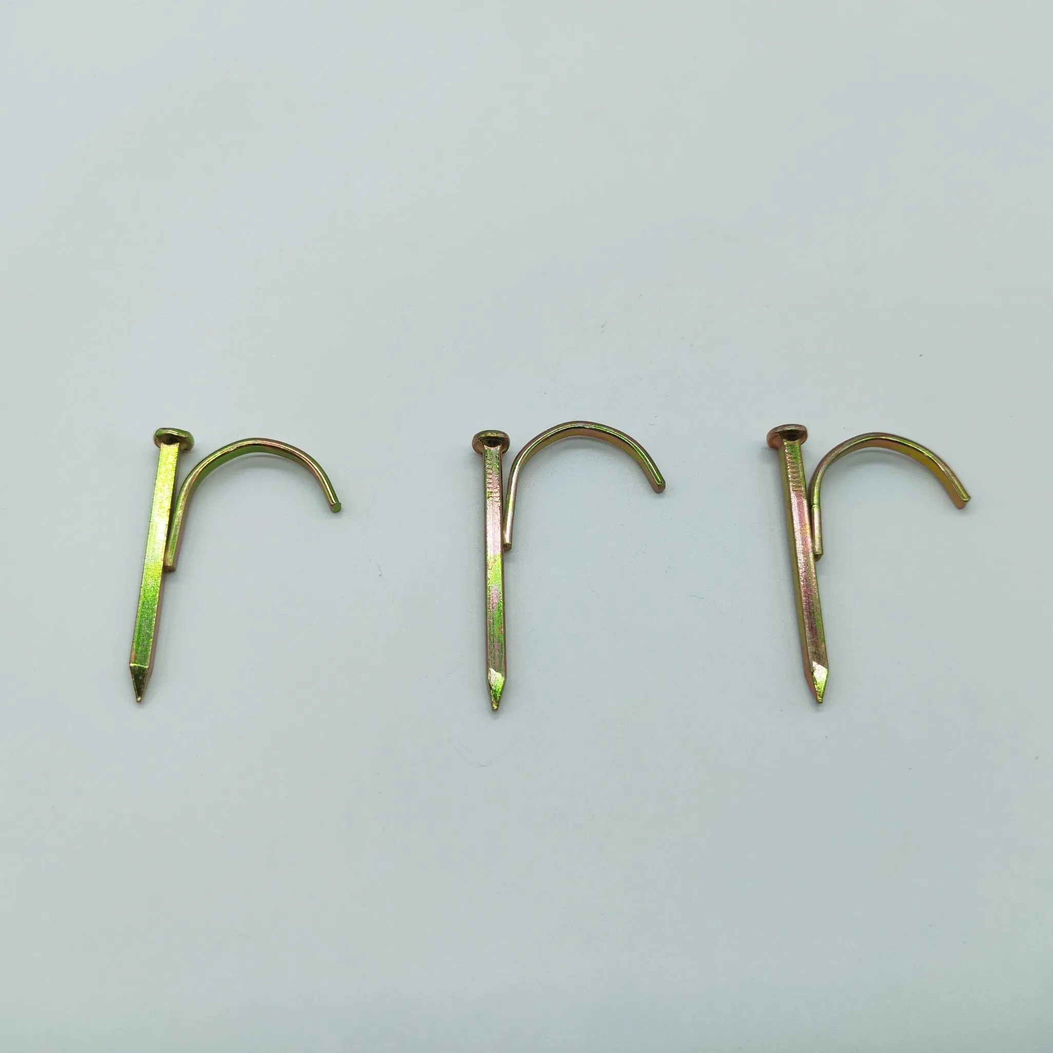 High Quality Steel Galvanized Colored Pipe Fixing Nail Hook Nail for Water Pipe Smooth Shank Roofing Concrete Nail