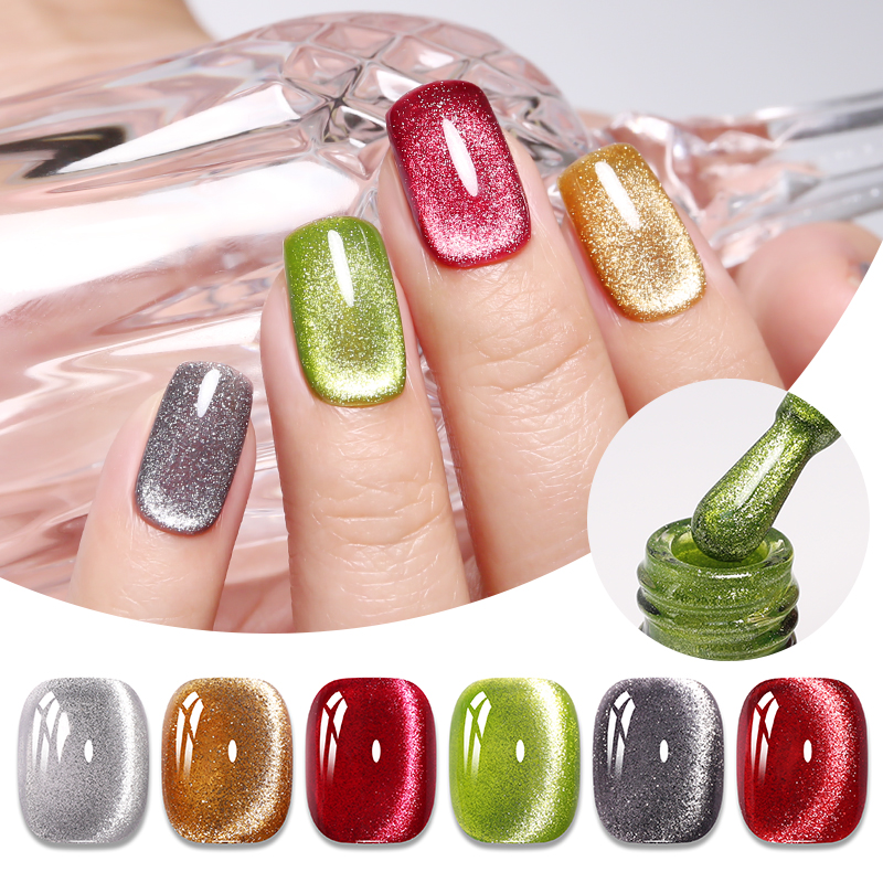 IMTITI OEM/ODM Summer 6 Colors New High-density Cat's Eye Nail Gel Porcelain Lce Fairy Cat Eye Gel Polish