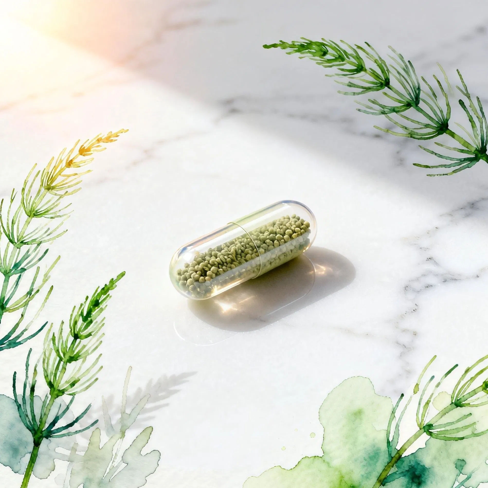 Strengthening Nail Repair Capsules with Msm and Natural Horsetail