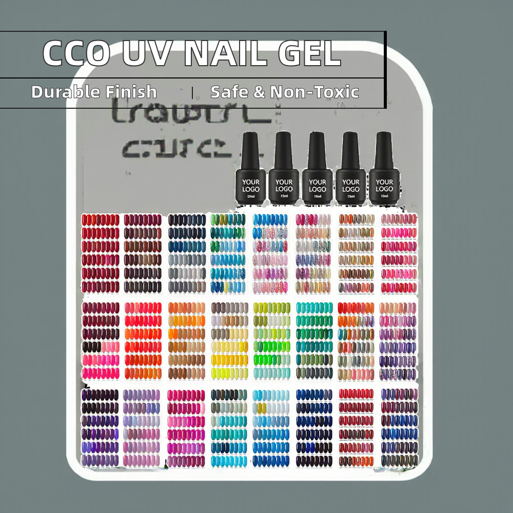 Custom HEMA &amp; TPO Free Organic Gel Nail Polish Long-Lasting Soak-Off Uv Gel Nail Art French Style OEM Bottle Packing