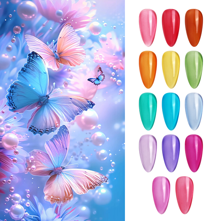Wholesale OEM Private Label LOGO Free Sample Amber Color Long Lasting UV Gel Nail Art Polish