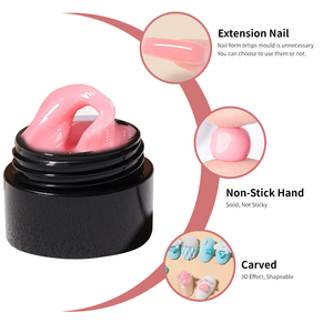 2025 OEM New Arrival UV LED Nail Jelly Building Extension Products Customizable Brand Label for Women's Beauty Nails