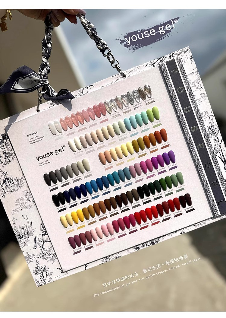 High-End 60-Color Nail Polish Gel Popular Vegetable Gum Common Gel for DIY for New Nail Salons in 2024