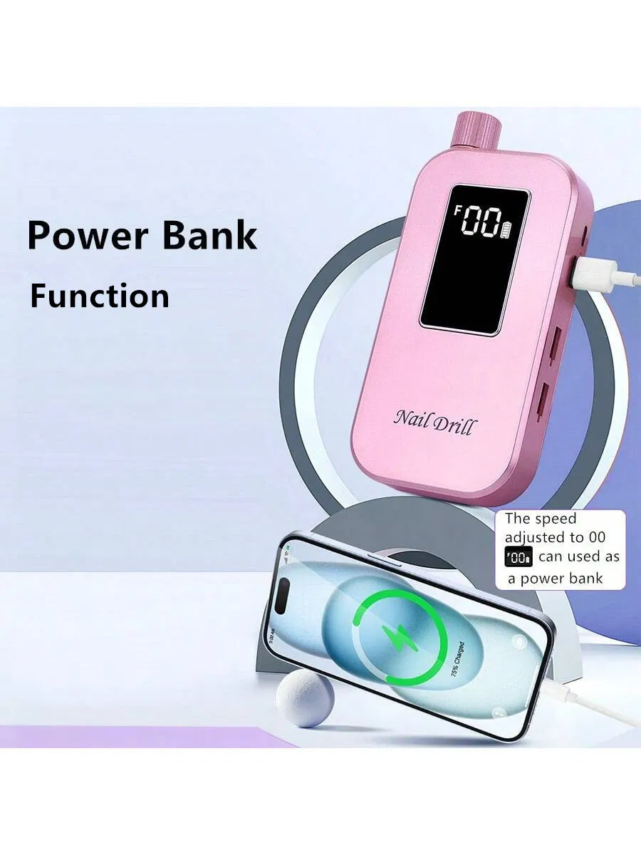 Convenient Nail Drill for Effortless Polishing and Manicure Anywhere