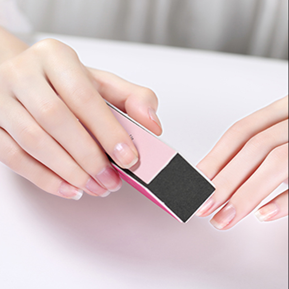 4-in-1 Natural Nail Shiner 4 Way Block 4- Step Buffing Block Shine Nail Buffer