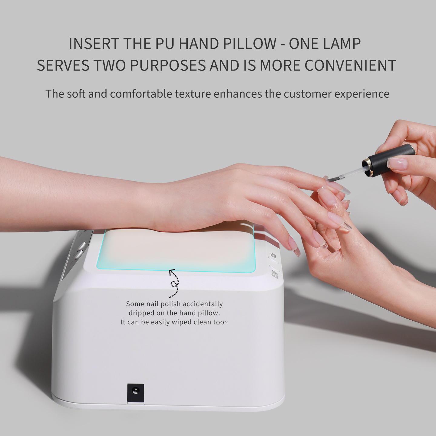 Red Light High Power Multi-functional No Black Hand UV Lamp Nail Machine Fast Dry UV LED Nail Lamp 2025