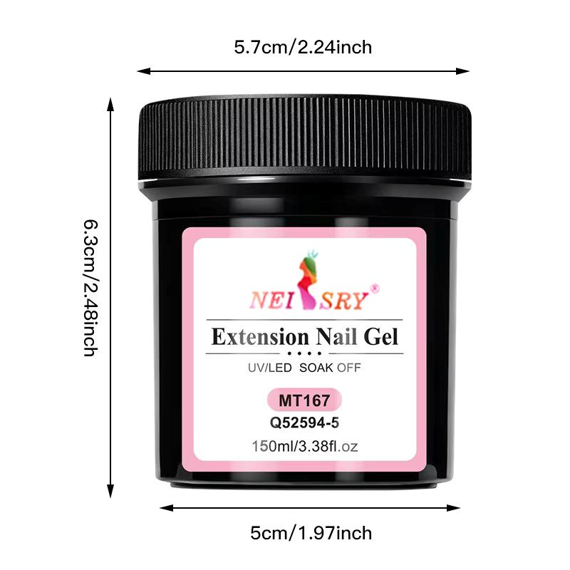 Private Label 150ml Professional Repair Strengthening Nail Reinforcement Fiber Glass Rubber Base Gel Builder Gel