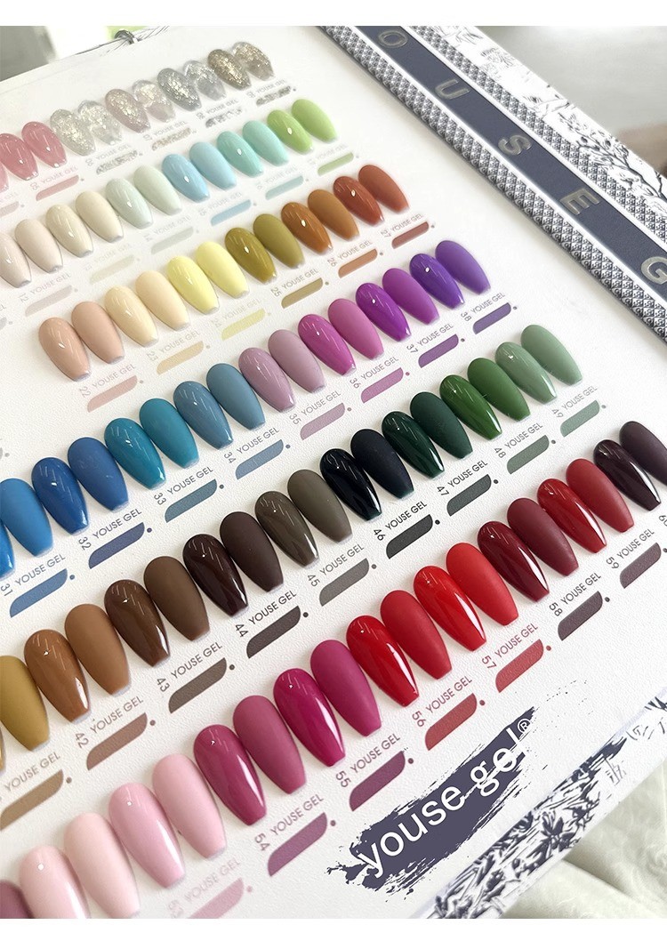 High-End 60-Color Nail Polish Gel Popular Vegetable Gum Common Gel for DIY for New Nail Salons in 2024