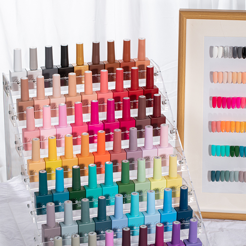 Mobray Non Toxic Soak off Long Lasting TPO Free HEMA Free 60 Colors OEM ODM UV Gel Nail Polish Set Nail Art Organic Products