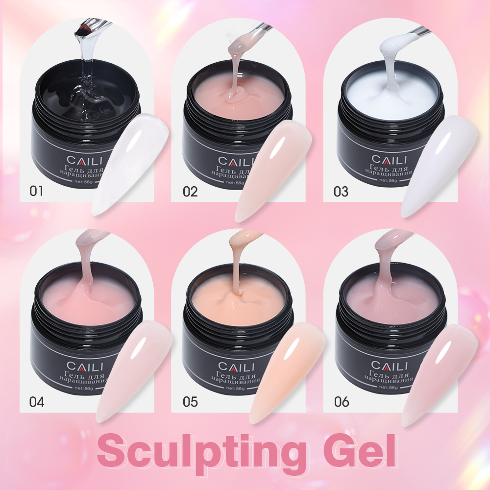 Professional Private Label Nails Beauty Gel Polish 11 Colors 50G Nail Extensions Gel