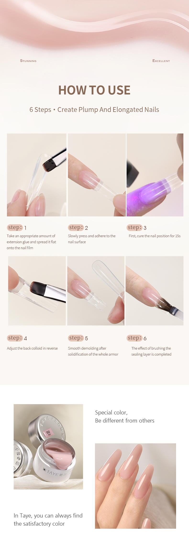 Nail Extension Poly Builder Gel Showcase 9
