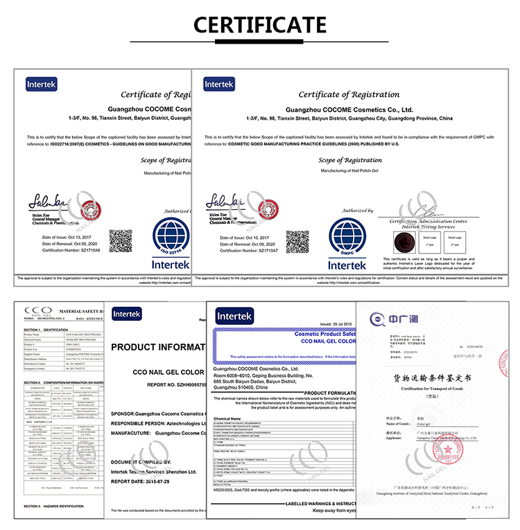 Product Certificates