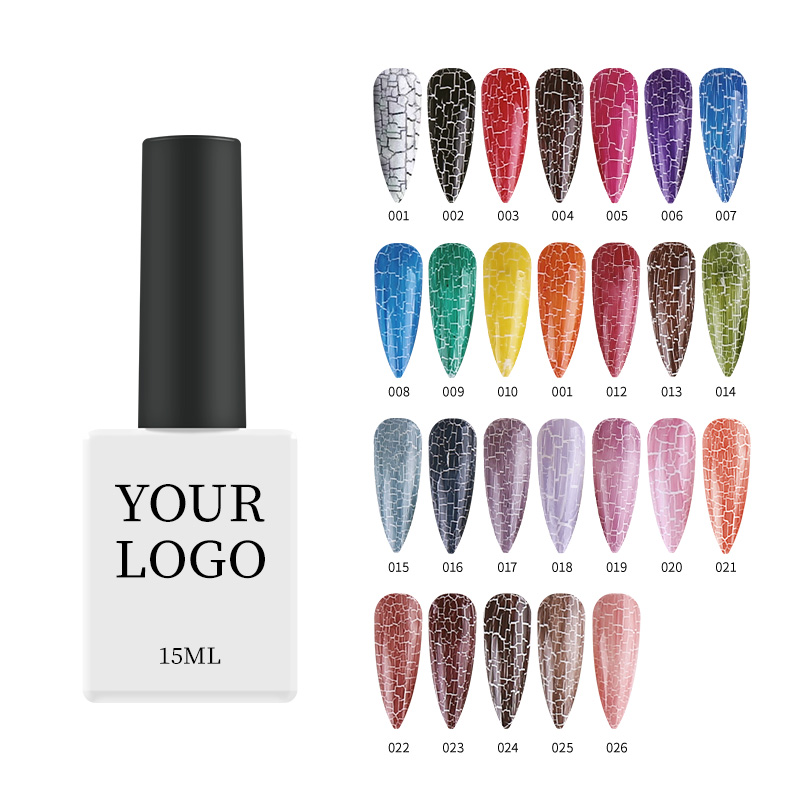 Nail Kit Professional Crackle Paint Soak Off Uv Gel Crack Gel Nail Polish