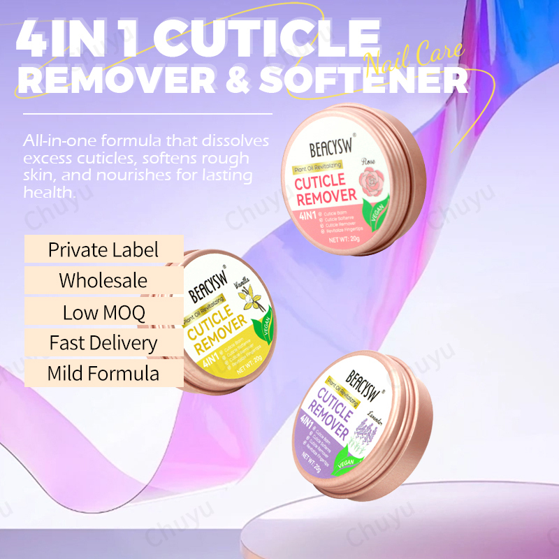 Vegan 4-in-1 Cuticle Balm Cuticle &amp; Nail Salve Oil to Moisturize &amp; Protect &amp; Heal Cracked &amp; Rigid Skin &amp; Cuticle Removal