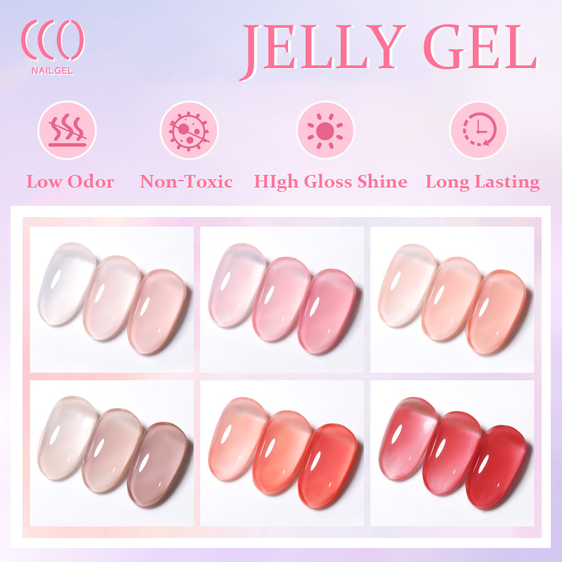 Wholesale 30g Organic Vegan Nail Supplies Custom Private Label Uv Nail Jelly Gel Polish