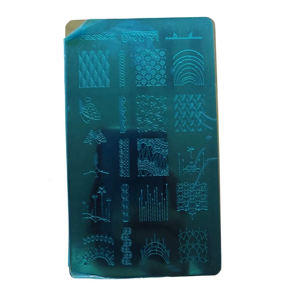 Customized New Square Stainless Steel Image Stamping Nail Art Template