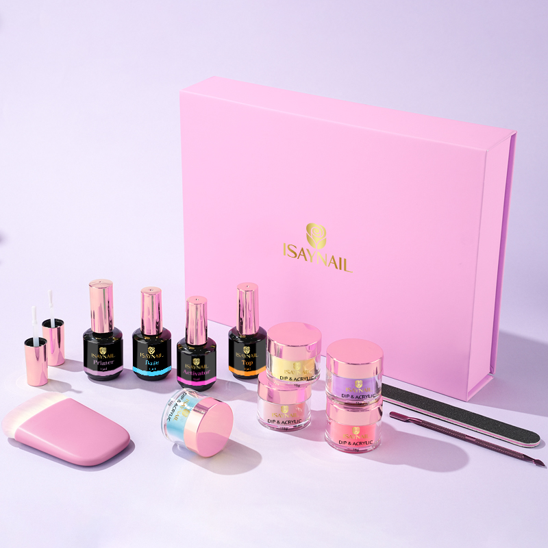 Factory Sale Professional Salon Dip Powder Set High Quality Sales Promotion Cheap Nail Dipping Powder Start Kit