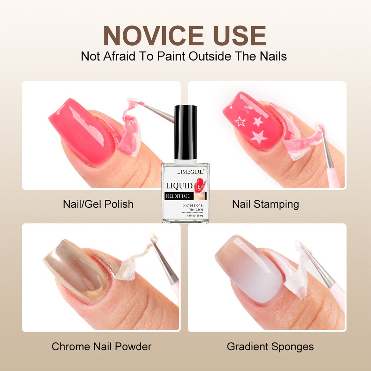 Nail Art Hand Care Functional Cuticle Oil Set Resin Container Watermelon Flavor Anti-Warping Formula Exfoliating Softener Oil