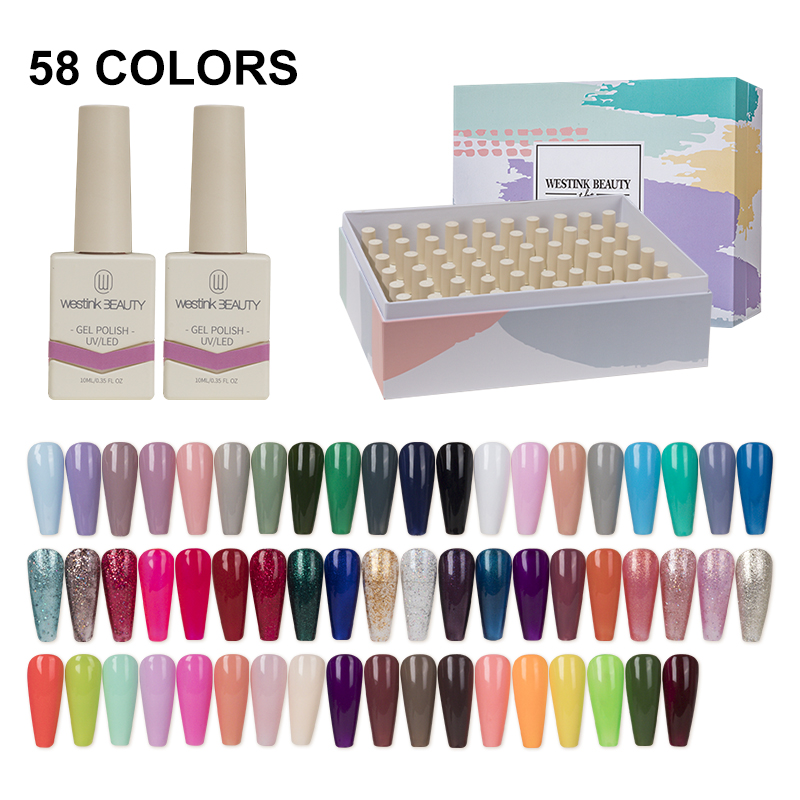 Private Label Gel Polish Set Nail Products Cosmetics Uv Gel Nail Polish Oem Bottle Item Wholesale Price With 60 Colors